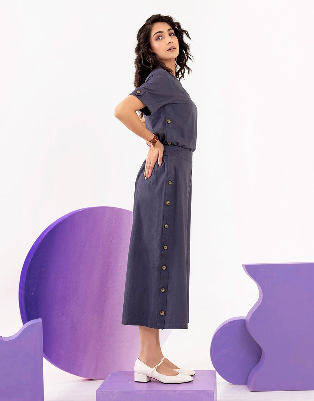 Co-ord Set Flex cotton fabric