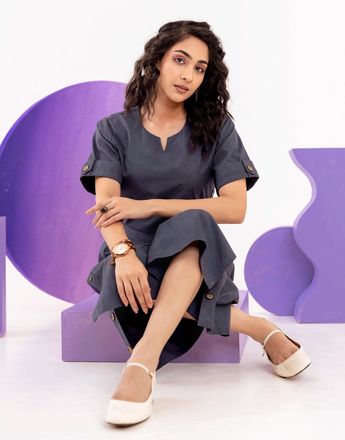 Co-ord Set Flex cotton fabric