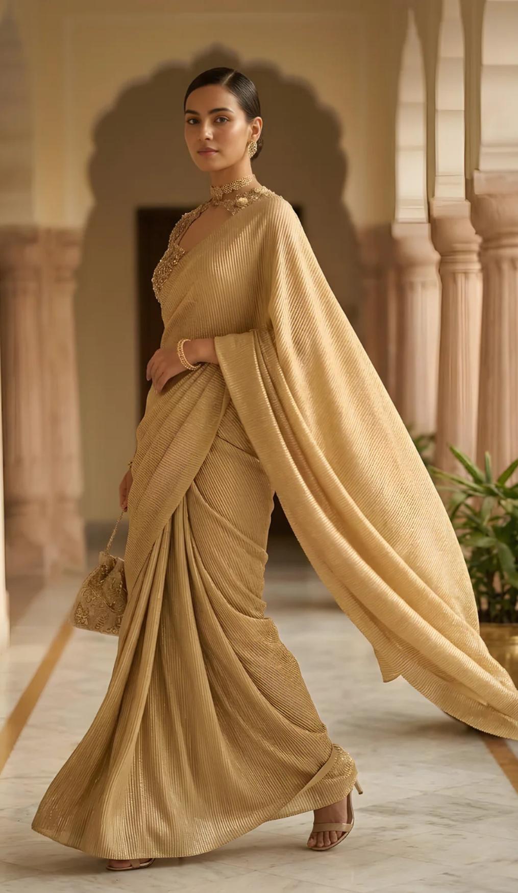 Indowester  Cape saree