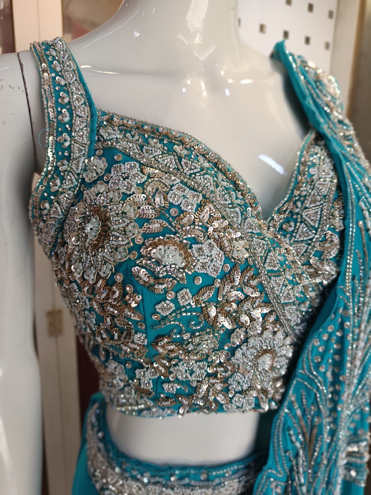 Lehanga with drap palo &choli