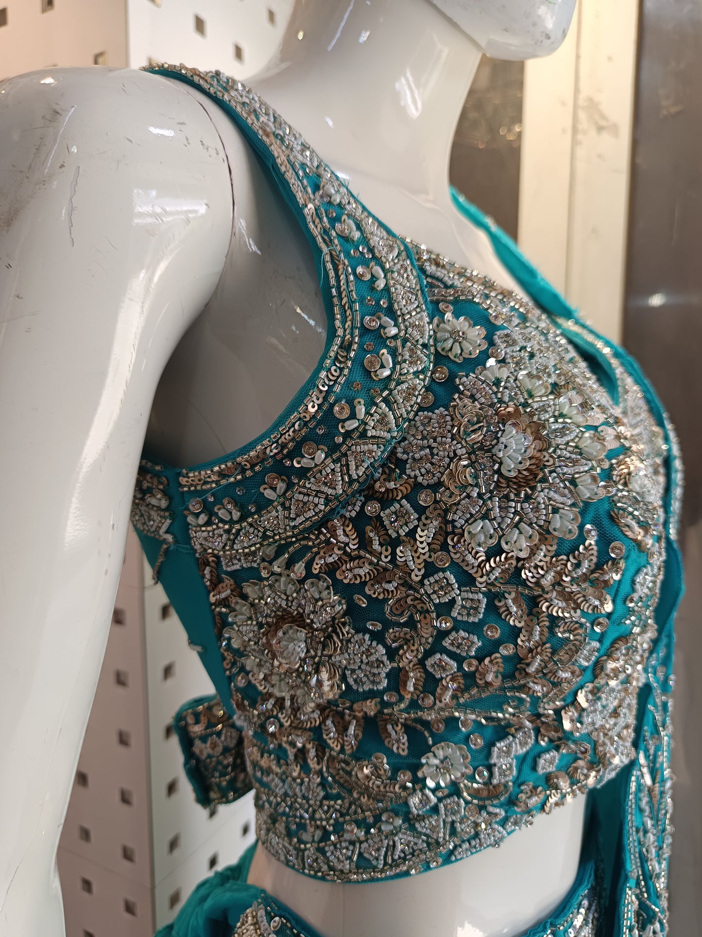 Lehanga with drap palo &choli