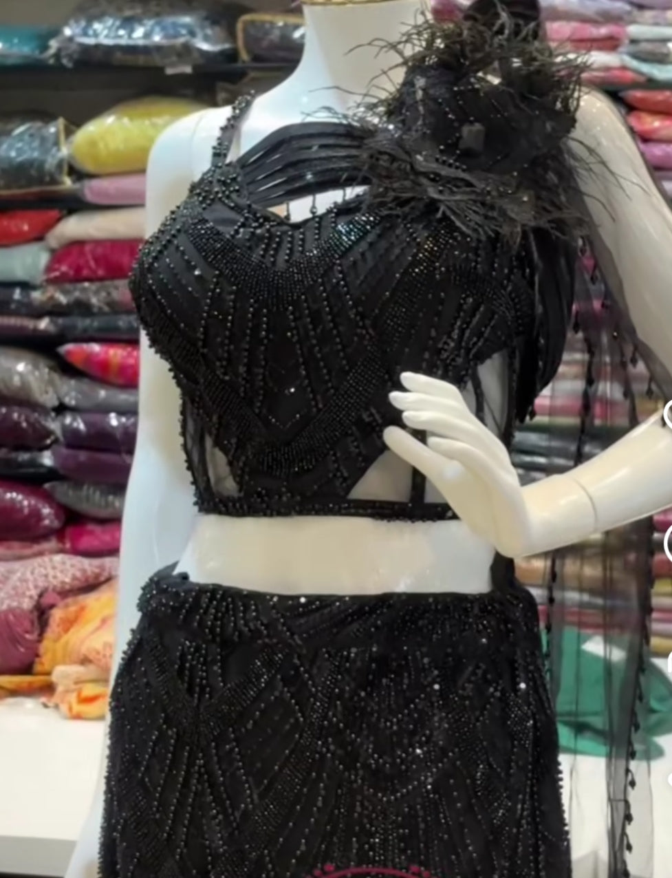 croptop with fishcut skirt