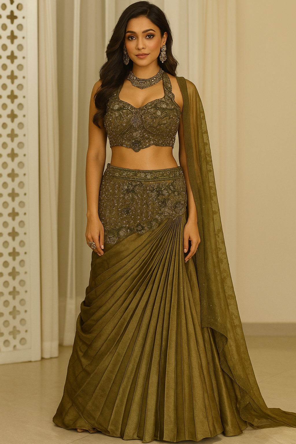 Indowestern lehanga choli