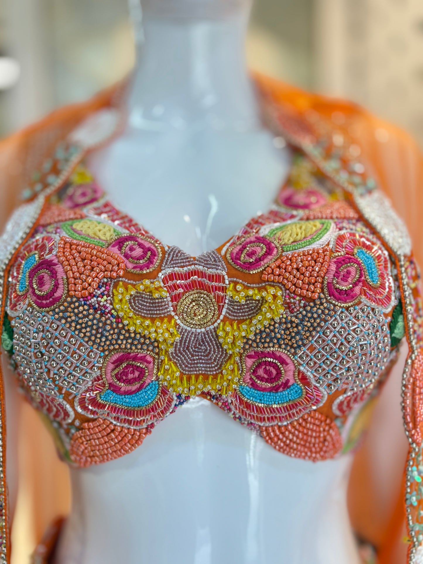 Indowestern lehanga choli with shrug
