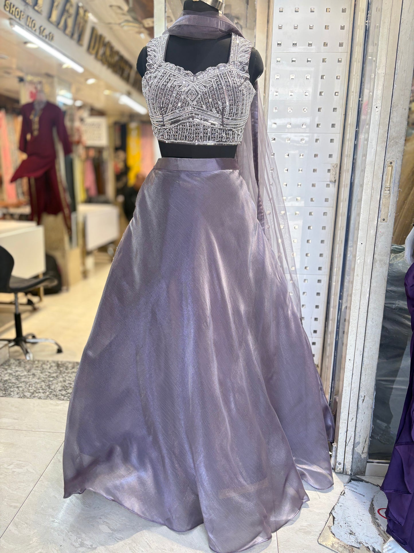 Indowestern skirt  and  heavy choli