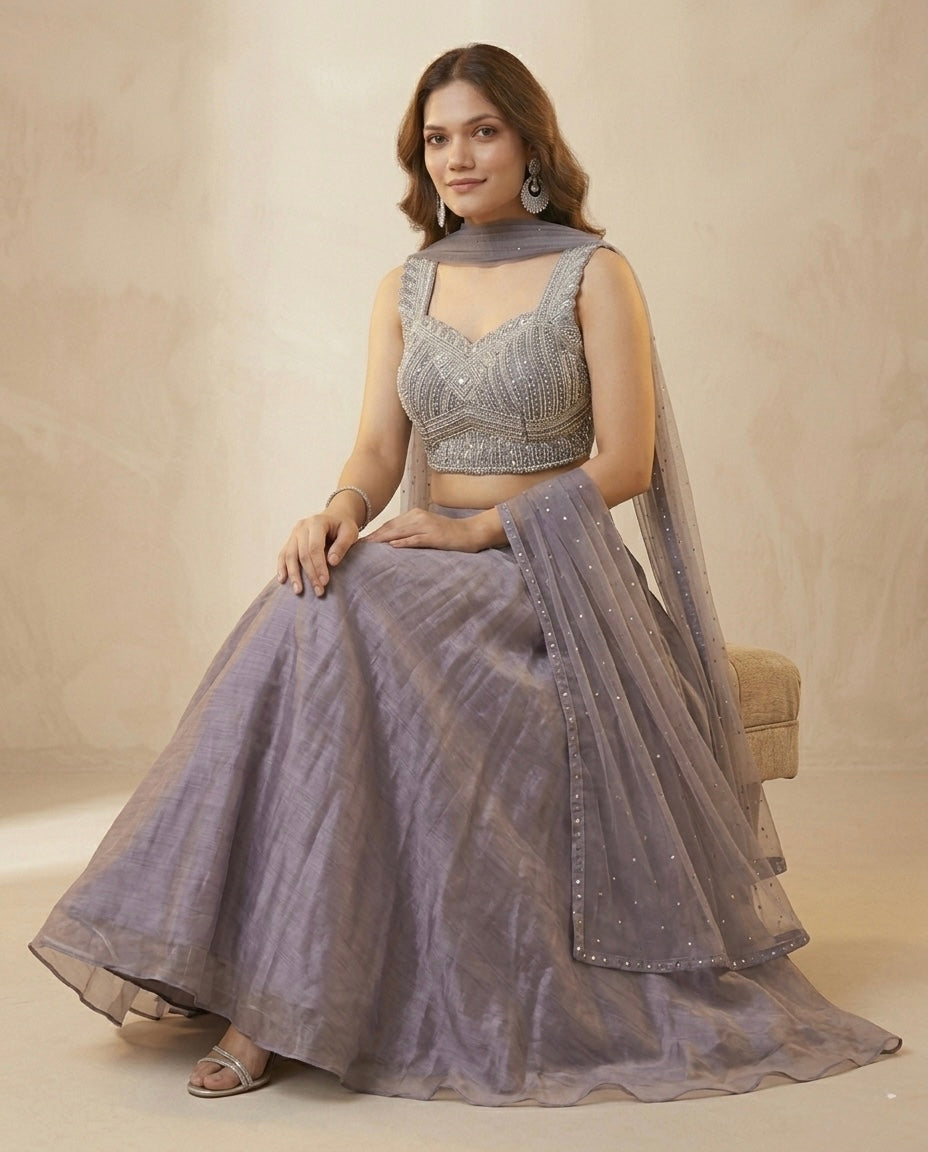 Indowestern skirt  and  heavy choli