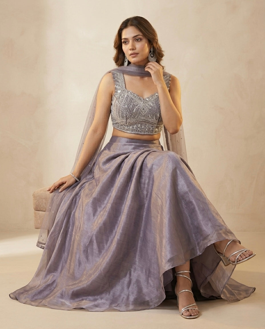 Indowestern skirt  and  heavy choli