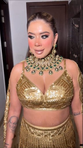 Satyam Crop Top Skirt  Luminous Collection