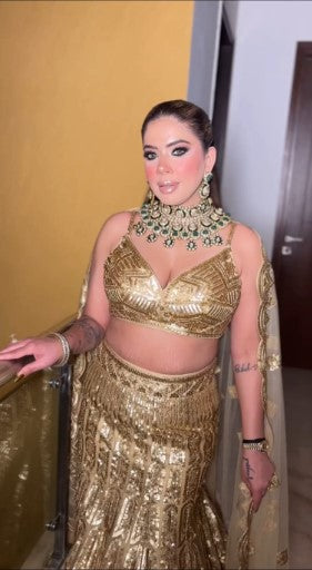 Satyam Crop Top Skirt  Luminous Collection