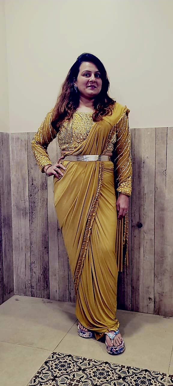 Full sleeve Ready Saree