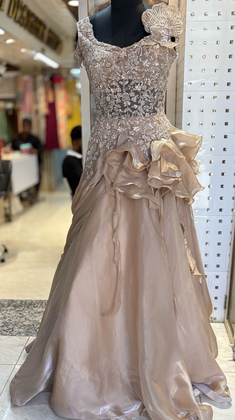 Ball gown Fabric-soft Organza