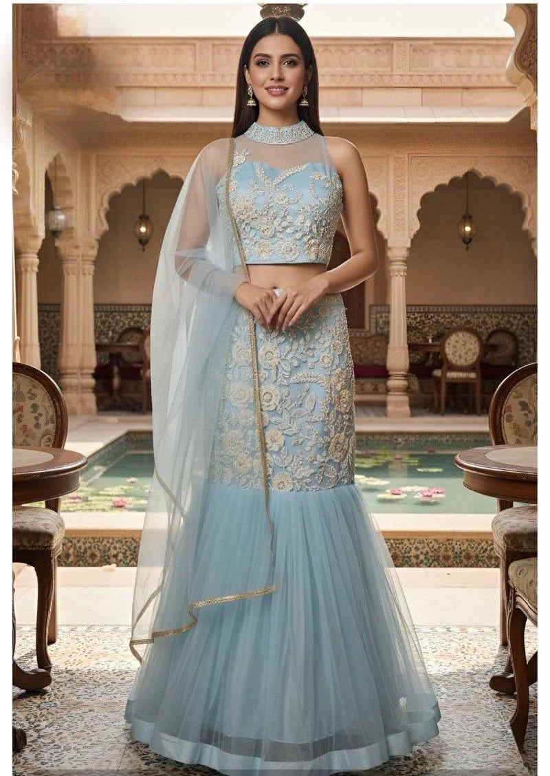 Fishcut Lehanga choli