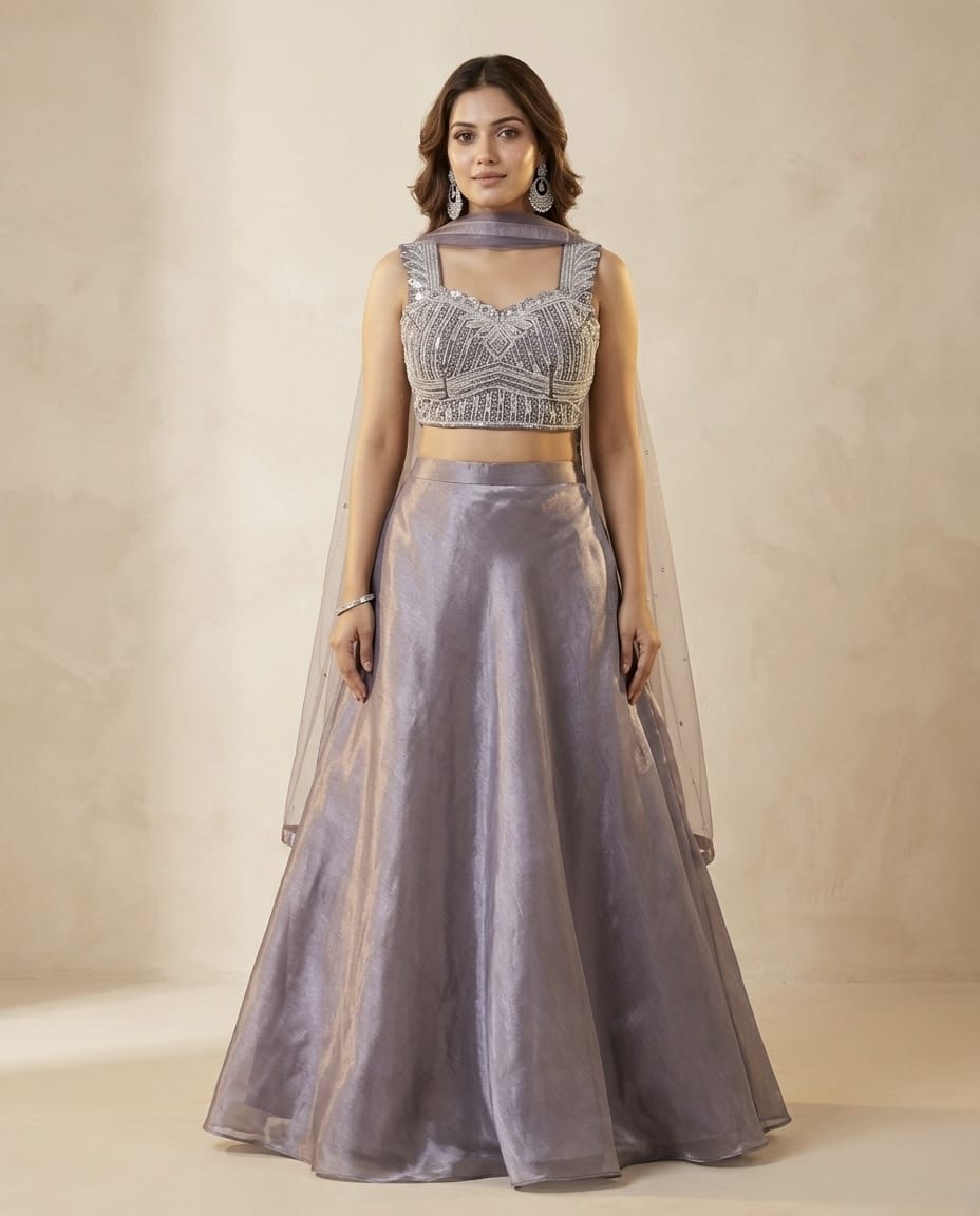 Indowestern skirt  and  heavy choli